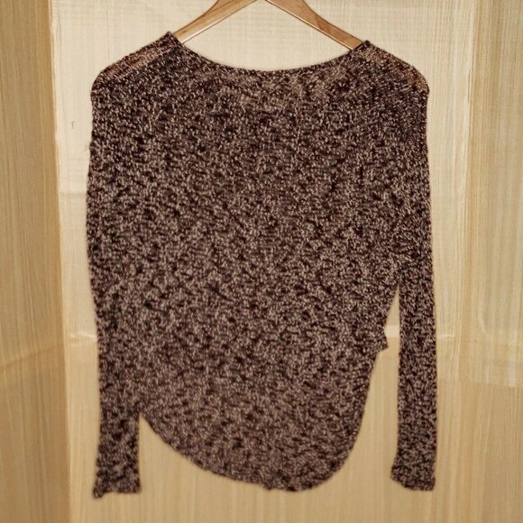 Lush Heathered Textured High Low Sweater Medium - Picture 2 of 7